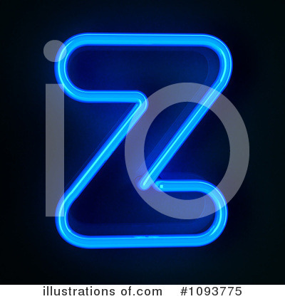 Royalty-Free (RF) Neon Letter Clipart Illustration by stockillustrations - Stock Sample #1093775