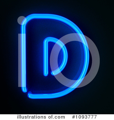Royalty-Free (RF) Neon Letter Clipart Illustration by stockillustrations - Stock Sample #1093777