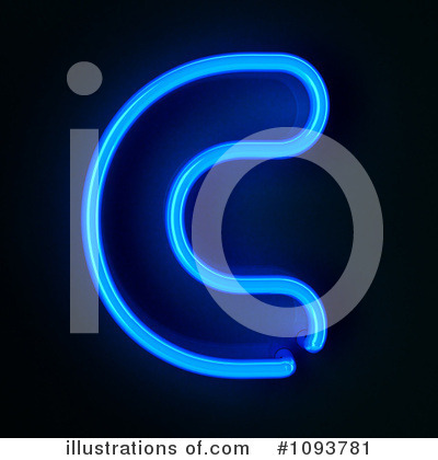 Royalty-Free (RF) Neon Letter Clipart Illustration by stockillustrations - Stock Sample #1093781