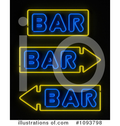 Royalty-Free (RF) Neon Sign Clipart Illustration by stockillustrations - Stock Sample #1093798