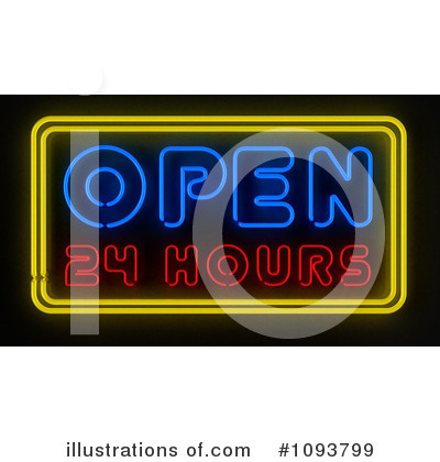 Royalty-Free (RF) Neon Sign Clipart Illustration by stockillustrations - Stock Sample #1093799