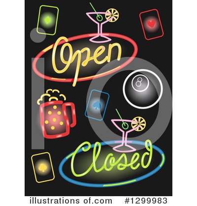 Royalty-Free (RF) Neon Sign Clipart Illustration by BNP Design Studio - Stock Sample #1299983