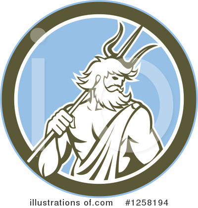 Royalty-Free (RF) Neptune Clipart Illustration by patrimonio - Stock Sample #1258194