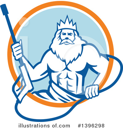 Royalty-Free (RF) Neptune Clipart Illustration by patrimonio - Stock Sample #1396298