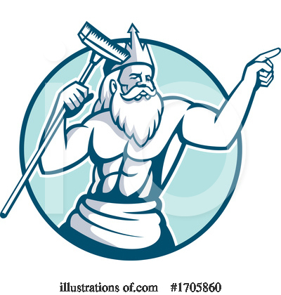 Poseidon Clipart #1705860 by patrimonio