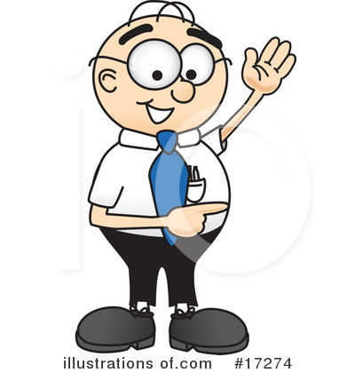 Royalty-Free (RF) Nerd 1 Character Clipart Illustration by Mascot Junction - Stock Sample #17274
