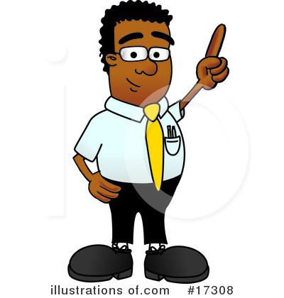 Pointing Up Clipart #17308 by Mascot Junction