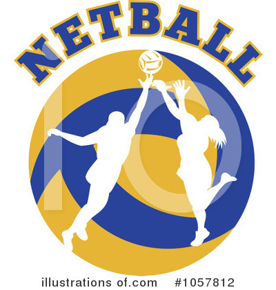 Royalty-Free (RF) Netball Clipart Illustration by patrimonio - Stock Sample #1057812