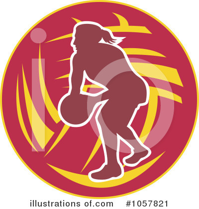 Royalty-Free (RF) Netball Clipart Illustration by patrimonio - Stock Sample #1057821
