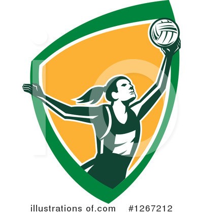 Volleyball Clipart #1267212 by patrimonio