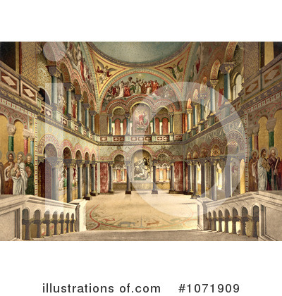 Royalty-Free (RF) Neuschwanstein Castle Clipart Illustration by JVPD - Stock Sample #1071909