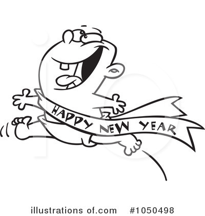 Royalty-Free (RF) New Year Clipart Illustration by toonaday - Stock Sample #1050498