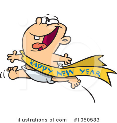 Royalty-Free (RF) New Year Clipart Illustration by toonaday - Stock Sample #1050533