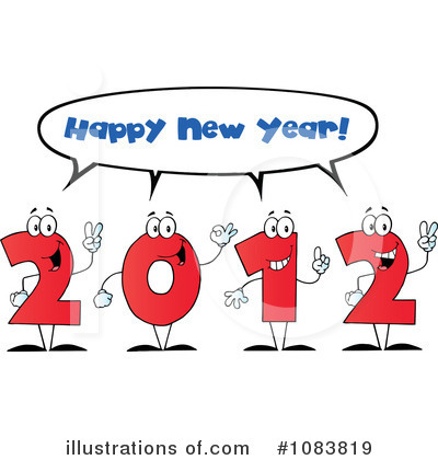 Royalty-Free (RF) New Year Clipart Illustration by Hit Toon - Stock Sample #1083819