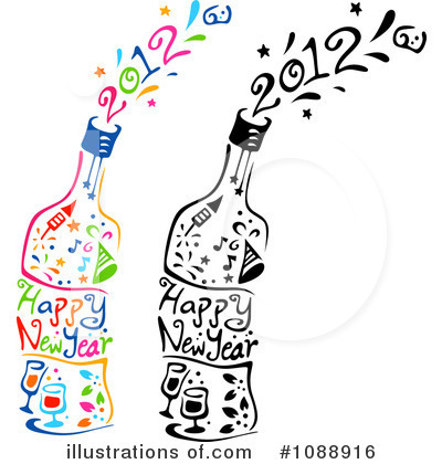 Royalty-Free (RF) New Year Clipart Illustration by BNP Design Studio - Stock Sample #1088916