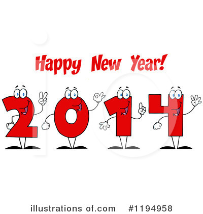 Royalty-Free (RF) New Year Clipart Illustration by Hit Toon - Stock Sample #1194958
