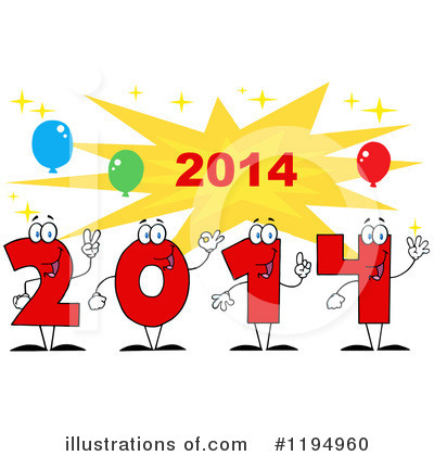 Royalty-Free (RF) New Year Clipart Illustration by Hit Toon - Stock Sample #1194960