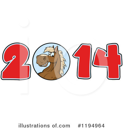 Royalty-Free (RF) New Year Clipart Illustration by Hit Toon - Stock Sample #1194964