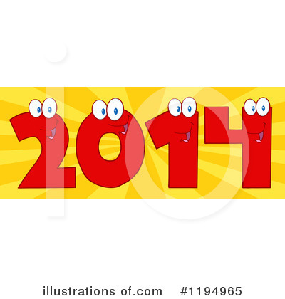 Royalty-Free (RF) New Year Clipart Illustration by Hit Toon - Stock Sample #1194965