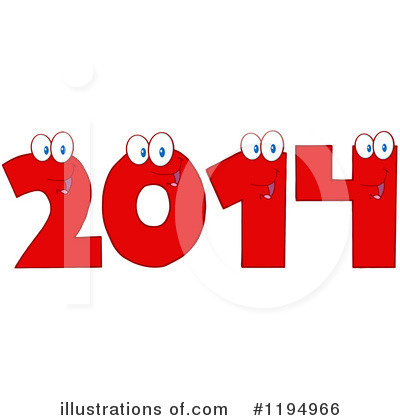 Royalty-Free (RF) New Year Clipart Illustration by Hit Toon - Stock Sample #1194966