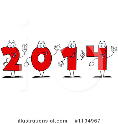 Royalty-Free (RF) New Year Clipart Illustration by Hit Toon - Stock Sample #1194967