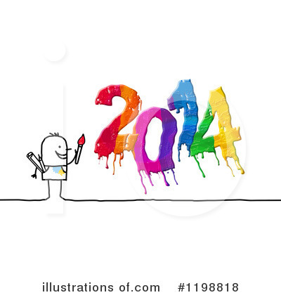Royalty-Free (RF) New Year Clipart Illustration by NL shop - Stock Sample #1198818