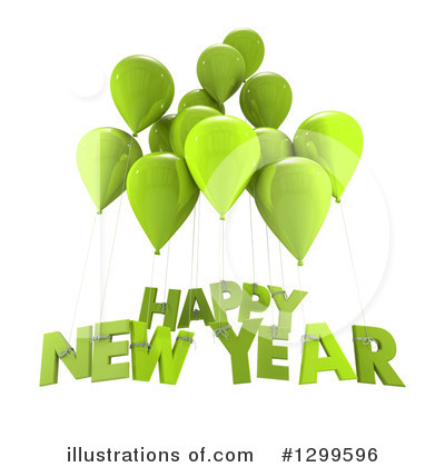 New Year Clipart #1299596 by Frank Boston