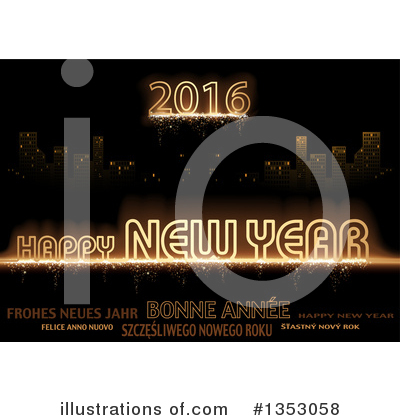 Royalty-Free (RF) New Year Clipart Illustration by dero - Stock Sample #1353058