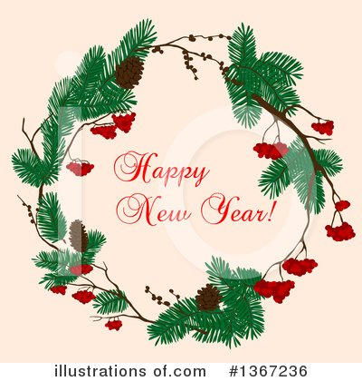 Royalty-Free (RF) New Year Clipart Illustration by Vector Tradition SM - Stock Sample #1367236