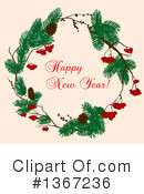 New Year Clipart #1367236 by Vector Tradition SM