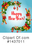 New Year Clipart #1437011 by Vector Tradition SM