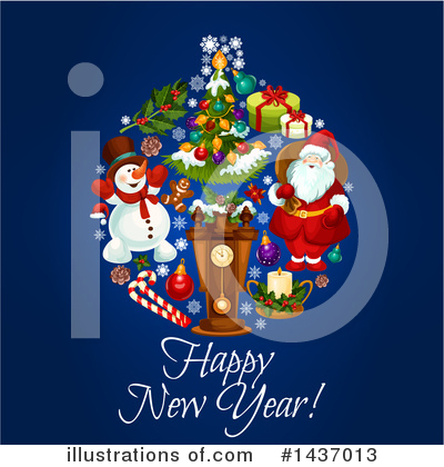 Royalty-Free (RF) New Year Clipart Illustration by Vector Tradition SM - Stock Sample #1437013