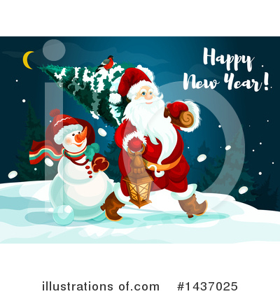 Royalty-Free (RF) New Year Clipart Illustration by Vector Tradition SM - Stock Sample #1437025