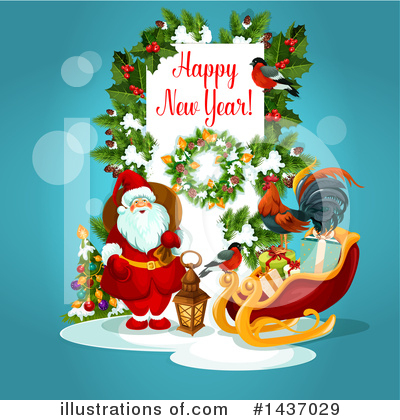 Royalty-Free (RF) New Year Clipart Illustration by Vector Tradition SM - Stock Sample #1437029