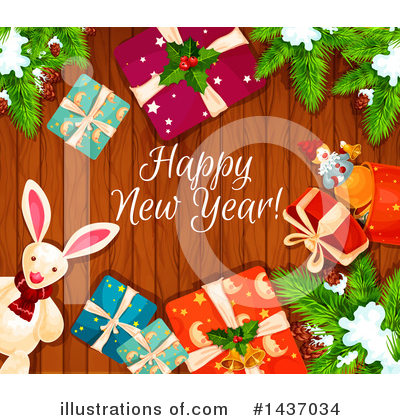 Royalty-Free (RF) New Year Clipart Illustration by Vector Tradition SM - Stock Sample #1437034
