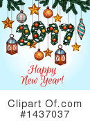 New Year Clipart #1437037 by Vector Tradition SM