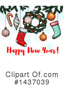 New Year Clipart #1437039 by Vector Tradition SM