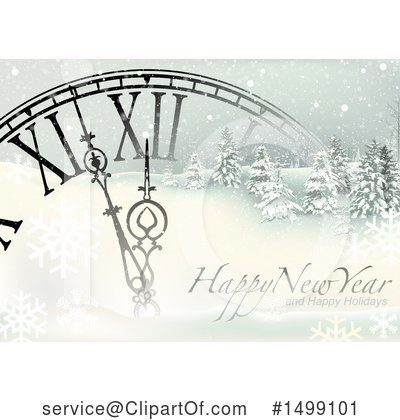 Royalty-Free (RF) New Year Clipart Illustration by dero - Stock Sample #1499101