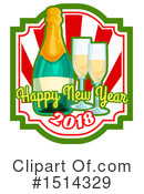 New Year Clipart #1514329 by Vector Tradition SM