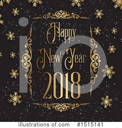 Royalty-Free (RF) New Year Clipart Illustration by KJ Pargeter - Stock Sample #1515141