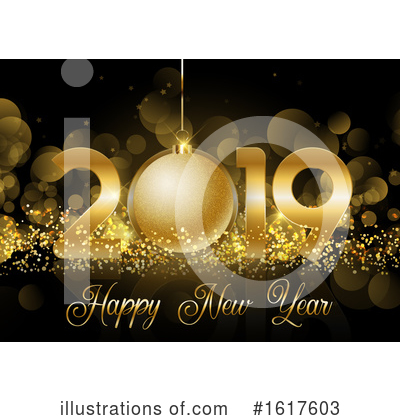 Royalty-Free (RF) New Year Clipart Illustration by KJ Pargeter - Stock Sample #1617603