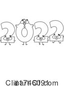 New Year Clipart #1746091 by Hit Toon