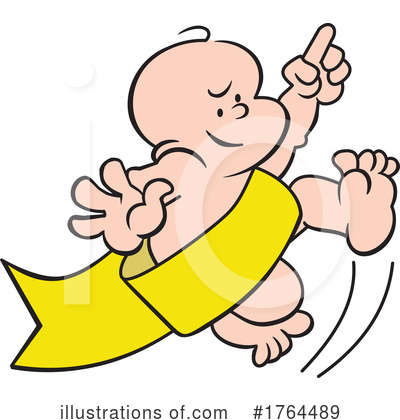 New Year Baby Clipart #1764489 by Johnny Sajem