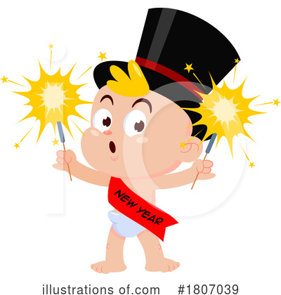 Royalty-Free (RF) New Year Clipart Illustration by Hit Toon - Stock Sample #1807039
