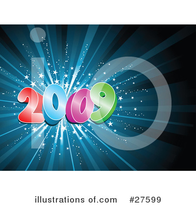 Royalty-Free (RF) New Year Clipart Illustration by KJ Pargeter - Stock Sample #27599