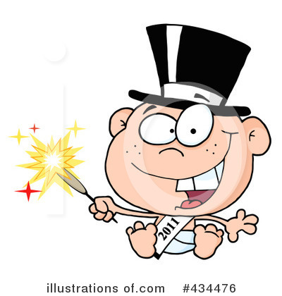 Royalty-Free (RF) New Year Clipart Illustration by Hit Toon - Stock Sample #434476