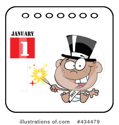 Royalty-Free (RF) New Year Clipart Illustration by Hit Toon - Stock Sample #434479