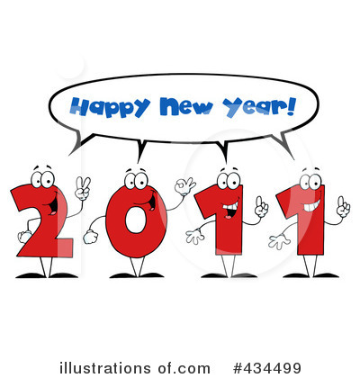 Royalty-Free (RF) New Year Clipart Illustration by Hit Toon - Stock Sample #434499