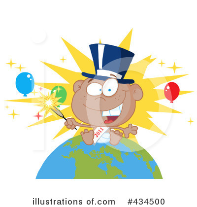 Royalty-Free (RF) New Year Clipart Illustration by Hit Toon - Stock Sample #434500