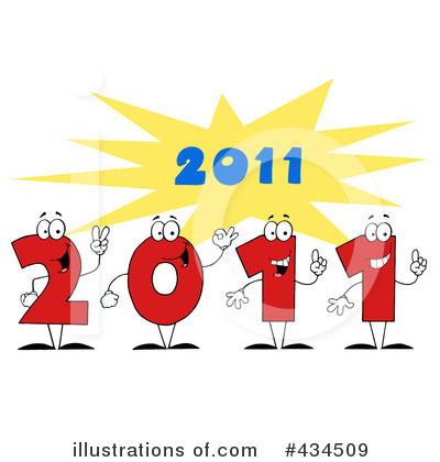 Royalty-Free (RF) New Year Clipart Illustration by Hit Toon - Stock Sample #434509